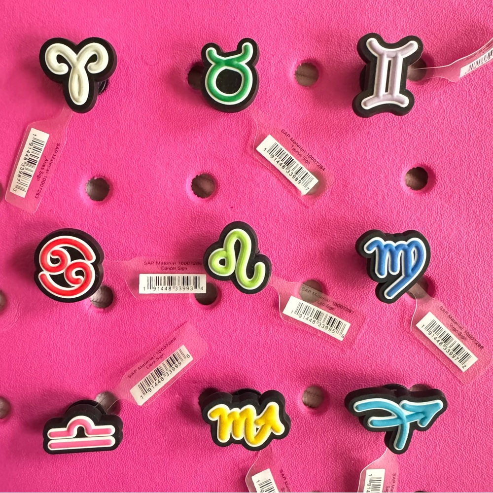 Zodiac Sign Croc Charm Jibbitz (1) YOU CHOOSE !